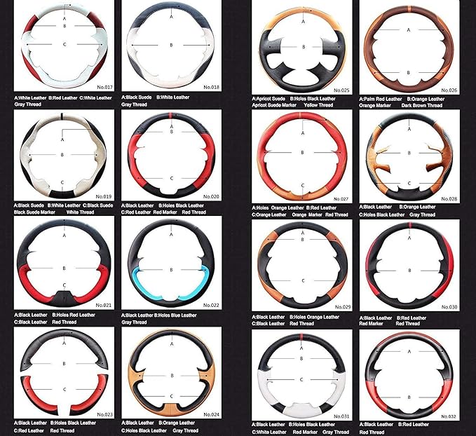 Custom Fit OEM Suede Carbon Fiber Leather Steering Wheel Cover for Subaru WRX STI 2015 2016 2017 2018 2019 2020 2021 / Subaru Levorg 2015-2019 Interior Accessories (2)