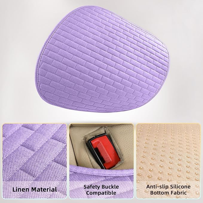 Little Pruple Car Seat Covers Front Seats,2 Pack Seat Covers for Cars Truck SUV,Front Seat Covers with Storage Pocket(Little Pruple-Front Seat)