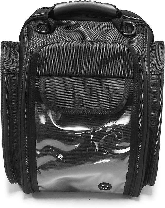MZS Motorcycle Tank Bag, 19L-24L Expandable Strong Magnetic Gas Tank Bag, Dual Use Waterproof Motorbike Helmet Bag Luggage Storage Backpack fit Street Enduro Sport Adventure Cruiser Touring Bike