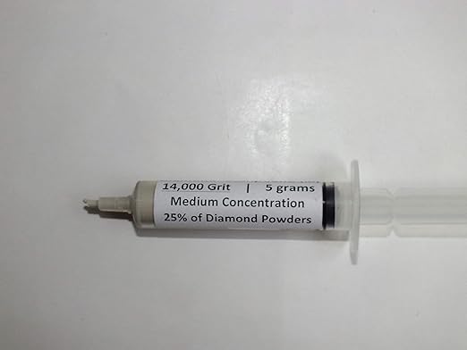 TechDiamondTools Kit of 3 Diamond Polishing Compound Polishing Paste USA Made 5000 14000 50000 Grit for Marble Glass Metal Rock Jewelry Resin Silver Gemstone with 25% Diamond Powder