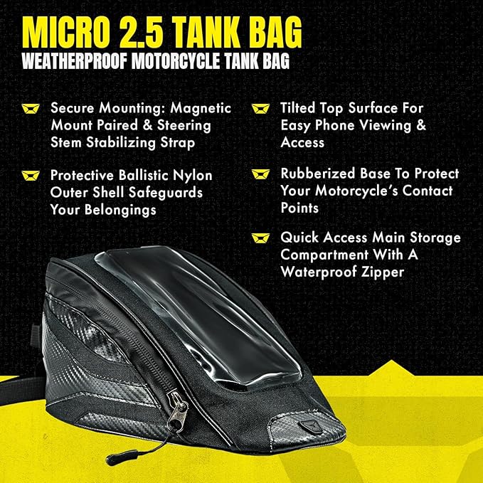 cortech Micro 2.5 Motorcycle Tank Bag