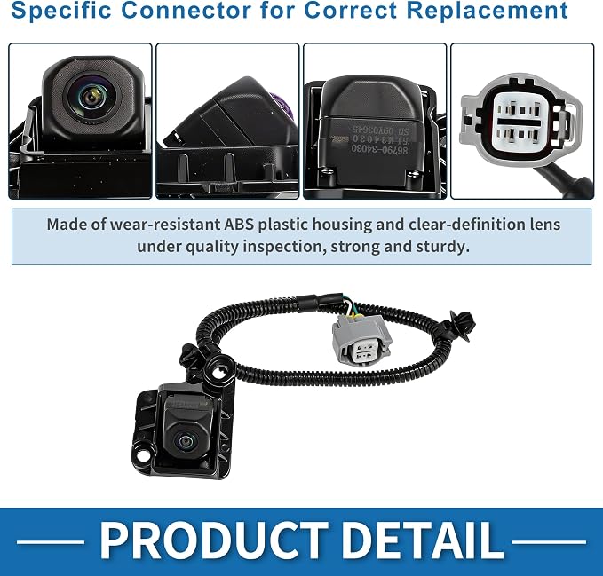 Rear View Camera for Toyota Tacoma 2.7L 3.5L 2016 2017 Park Assist Backup Reverse Camera Replace 86790-04030/590088/PAC131