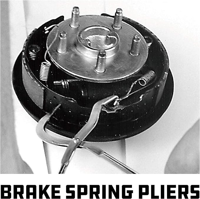 Powerbuilt Brake Service Set, 15 Piece, Remove Springs, Adjust Vehicle Drum Brakes, Spread Disc Pads, Piston Tool, Vehicle Repair Kit 948007