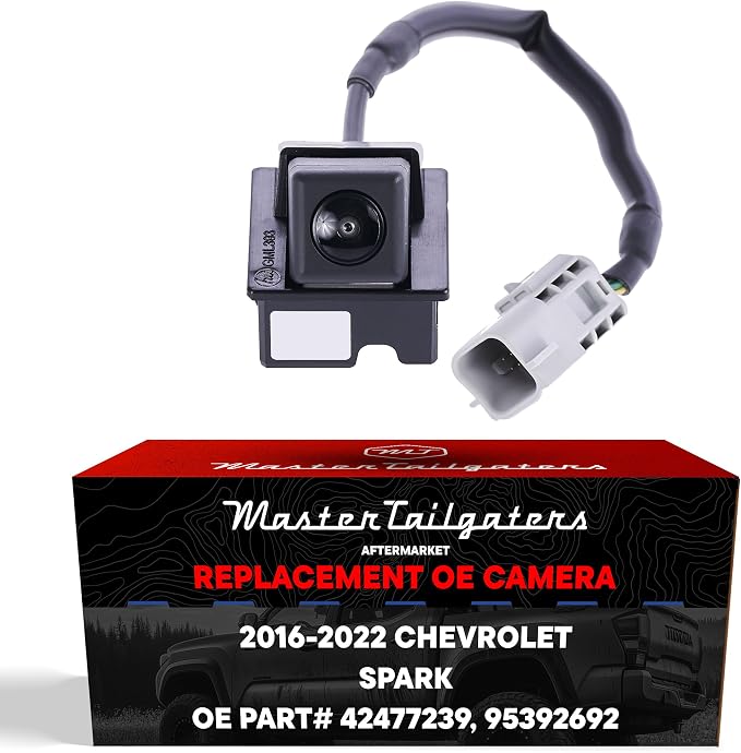 Master Tailgaters Replacement for Chevrolet Spark (2016-2022) Rear View Backup Camera OE Part # 42477239, 95392692