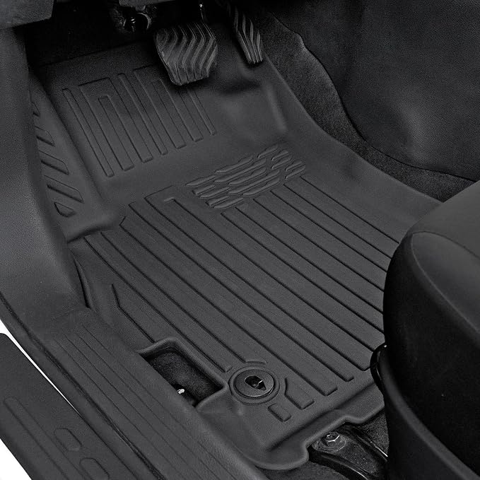 Floor Mats for Nissan Versa 2020-2025, All Weather Floor Mats Trunk Cargo Liner and Door Sill Guards Accessories, Full Coverage Set