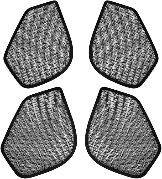 YOUTOOCAR Stainless Steel Door Speaker Decoration Covers Trim Compatible with Kia Telluride 2026 Accessories (Black)