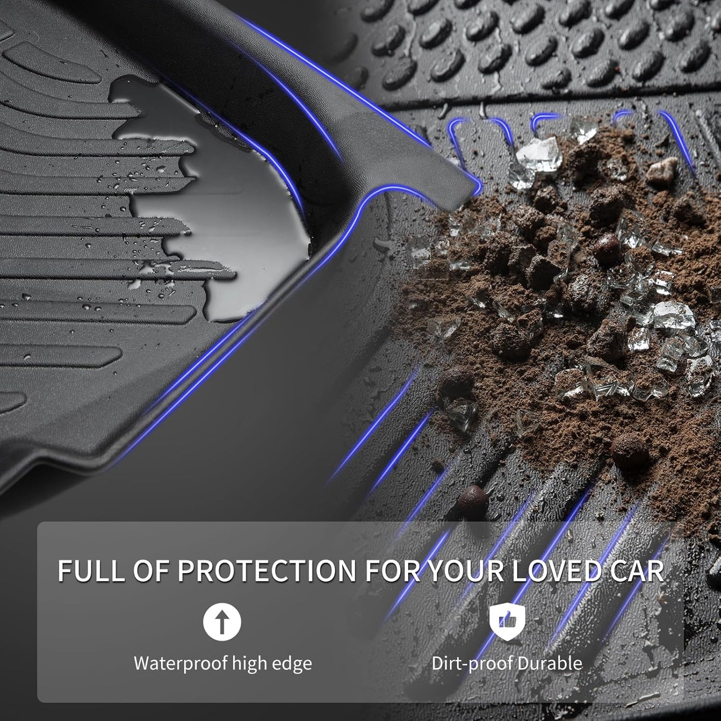 KELCSEECS Floor Mats & Cargo Liner Custom for Murano 2025 All Weather Car Mats TPE Floor Liners Murano Accessories