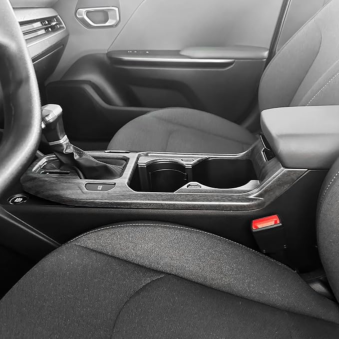 Gear Shift Panel Cover Trim Compatible with Kia K4 2025-2026 Accessories (Wood Grain)