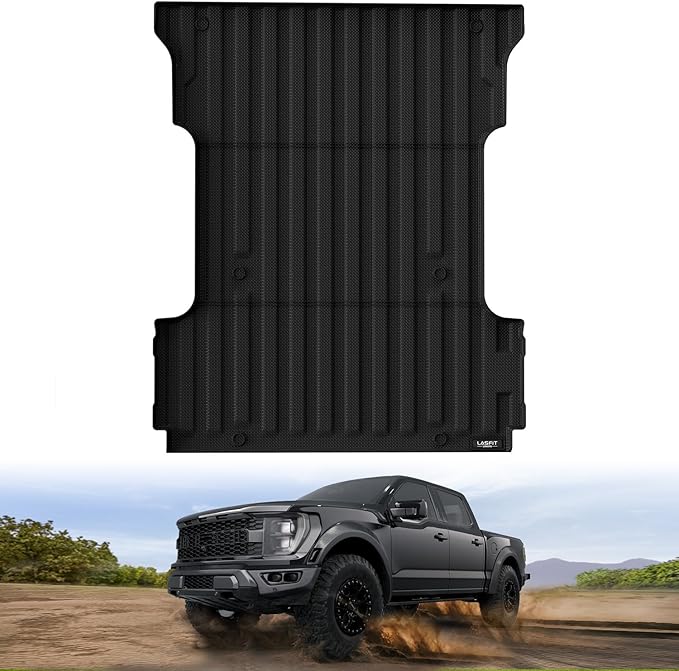 LASFIT 6.5ft Bed Mat for Ford F-150 2015-2023 F150 78.9" Truck Box All Weather Protector TPE Durable Bed Liner Easy Clean-Not Fit for Drop in Bedlienr