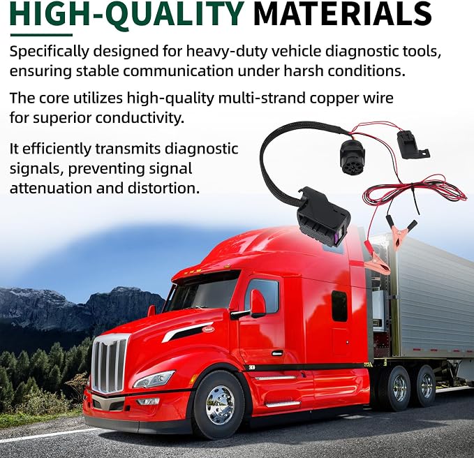 ACM Engine Diagnostic Cable Compatible with Paccar MX13 EPA17 Models Fit for Heavy Duty Vehicle Repair Tool
