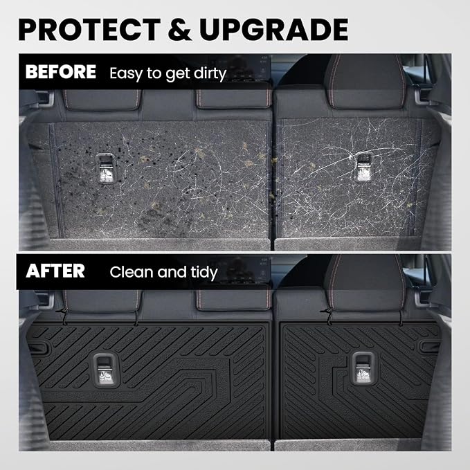 LASFIT Rear Seat Back Protector for Honda HR-V 2023-2027,All Weather TPE Pet Friendly Custom Fit HR-V Second Row Back Seat Cover Backseat Mat Liner