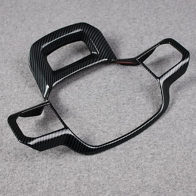 for Ford F-150 2021 2022 2023 2024 2025 2026 F150 Wheel Steering Trim Panel Cover Trims ABS Carbon Fiber