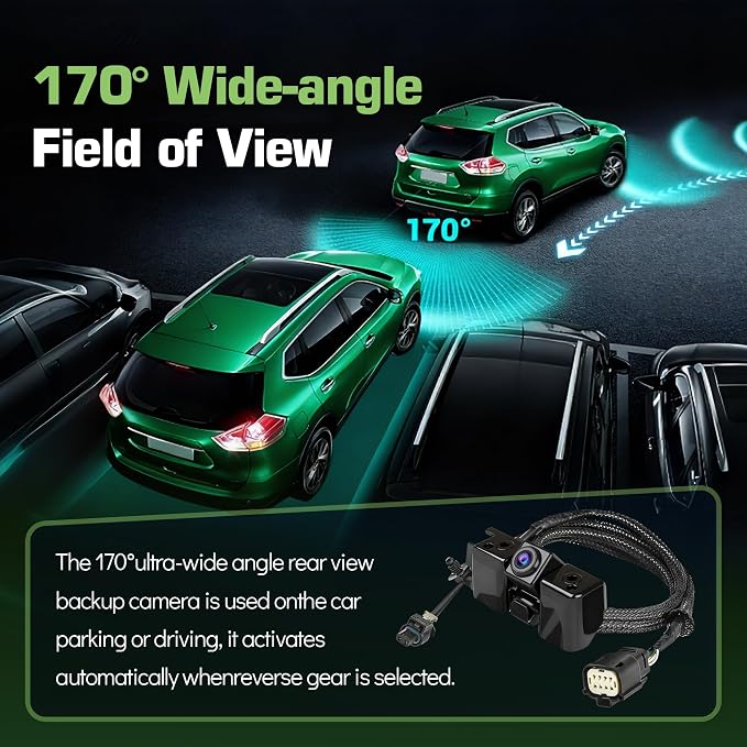 Backup Camera Rear View Parking Assist Camera 170° HD Night Vision for Chevy Silverado, for GMC Sierra 1500 2500 3500 2016 2017 2018 2019, Replace 84062896, 23363727, 84032513, 590111