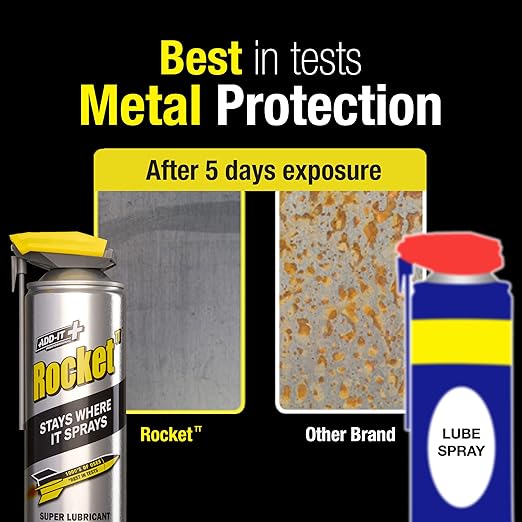 Multi-Purpose Lubricant Spray, 15.2 Fl Oz (Pack of 6) – Penetrating Oil & Anti-Corrosion Spray for Rusted Bolts, Tools, Bikes & Garden Equipment, Water-Resistant Protective Coating