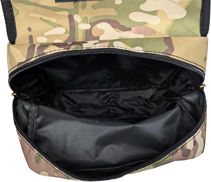 ATV Tank Bag Saddle Bag Waterproof Motorcycle Bag Compatible with Snowmobile Sportsman Scrambler FourTrax Grizzly UTV Hanging Storage Bag Camo Brown