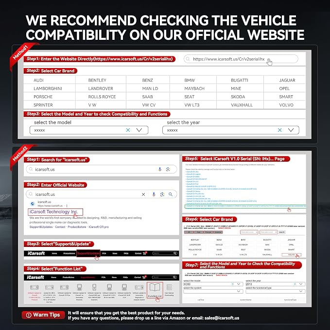 iCarsoft OBD2 Scanner for Volvo/Saab, VOL V1.0 All Systems in-Depth Diagnostic Tool, Oil Reset/SAS Reset/Live Data, Code Reader Scan Tool, CAN-FD Supported -Lifetime Free Updates