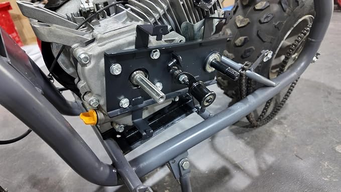 Heavy-Duty Jackshaft Assembly Kit with Chain Tensioner fit for Coleman BT200X、CT200U-EX、CT200U-EXR、BT200X-G/O,for Axis M200 & Hisun 200cc Mini Bikes