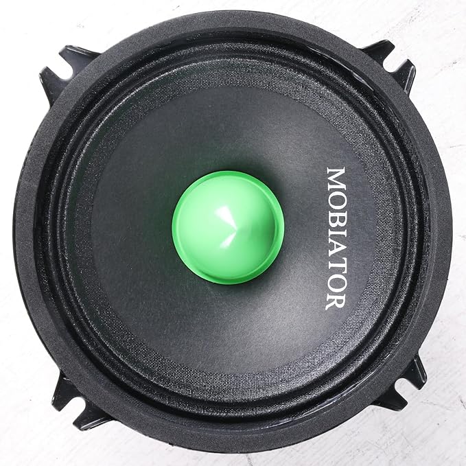 Midrange Loudspeakers MB-M504 500W Max, 4 Ohms High Efficiency Car Audio Door Speakers for Car or Truck Stereo Sound System-Black (2 Speakers) (MB-M504)