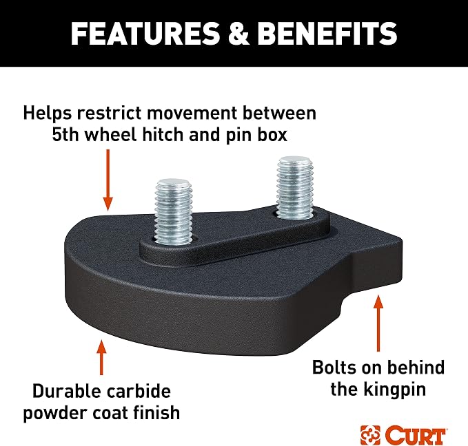 CURT 16994 A-Series 5th Wheel Wedge Kit for Rotating Pin Box