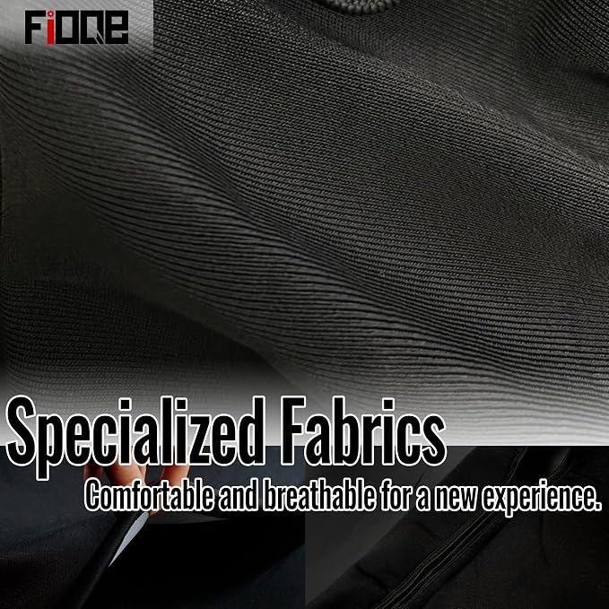 Front Thickened Composite Fabric Seat Covers for Chevy Silverado GMC Sierra 1500 1999-2006 & Classic,Foam-Padded Protection-Gray