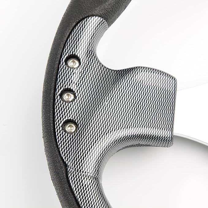 Universal 12.5"Golf Cart Steering Wheel Fit for Golf Cart Club Car DS Precedent EZGO RXV & TXT, Yamaha Steering Wheel