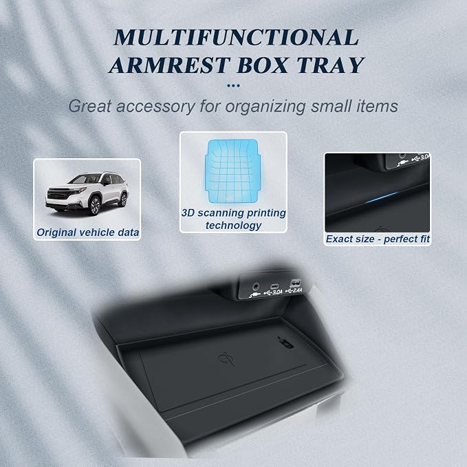 BIBIBO 2Pack for 2026 Subaru Forester Center Console Cup Holder 2026 Subaru Forester Silicone Cup Holder& Wireless Charging Mats 2026 Forester Accessories(Not for 2025 Forester
