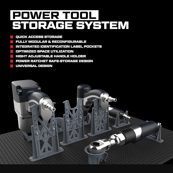 Prime Socket Bundle - Modular Socket Organizer & Tool Box Organizer, Wall Panel Tool Organization System - CONTAINER BUNDLE