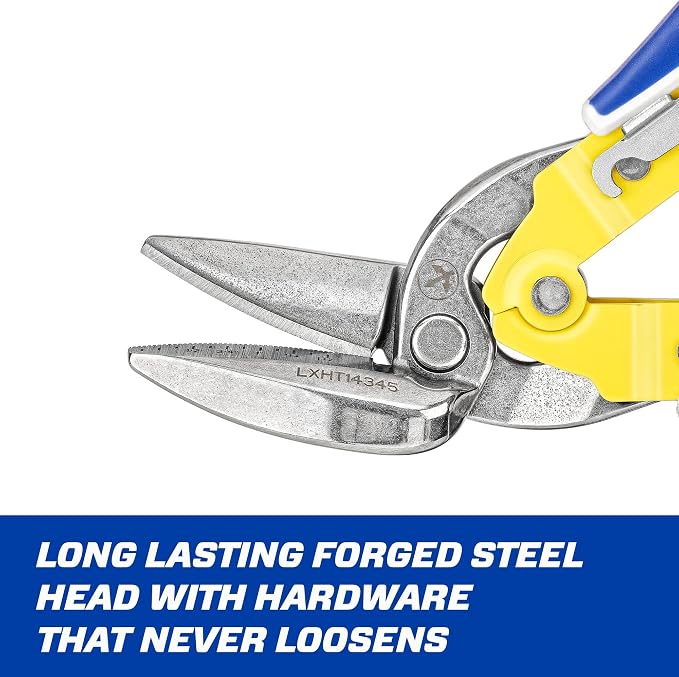 LENOX TOOLS Pliers, Offset Straight Avitation Snips, With Durable Grip (LXHT14345)