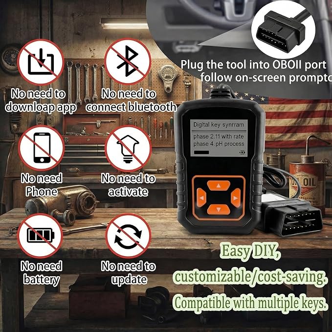Simple Sync DIY Remote Key Fob Replacement Kit Compatible with Dodge Ram 1500 2500 3500 (2013-2017) - FCC ID: GQ4-53T, Includes 3 & 4-Button Pads, No Pro Tools Require