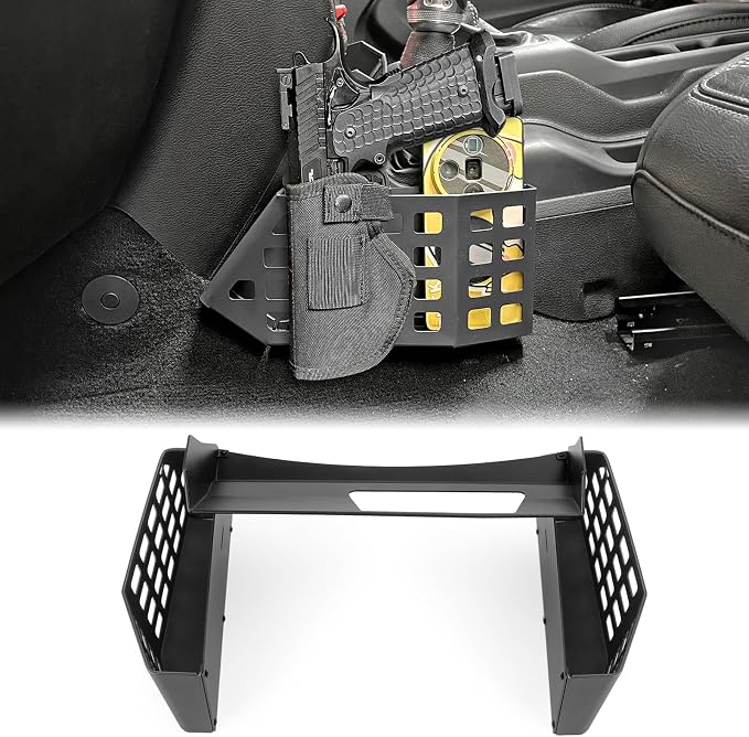 MAIKER Upgrade JL Metal Gear Shift Storage Box Center Console Hanging Box Auto Transmission Gear Tray Compatible with 2018-2024 2025 Jeep Wrangler JL JLU Gladiator JT, Tactical Style