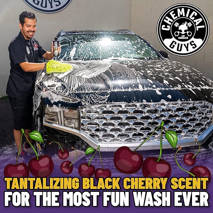 Chemical Guys CWS619 Black Light Foaming Car Wash Soap & Refill Kit, 2 Bottles - (1) 16 oz and (1) Gallon (Works with Foam Cannons, Foam Guns or Bucket Washes) 144 oz