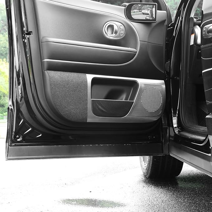 YOUTOOCAR Door Kick Panel Protector Covers Compatible with Hyundai IONIQ 9 Accessories (Carbon Fiber Pattern)