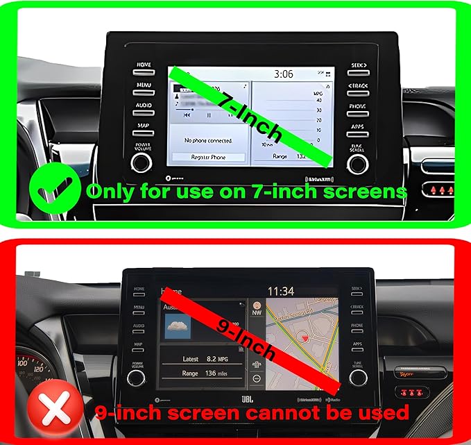 Car Phone Holder for Toyota Camry 2021 2022 2023 2024 Accessories Apply to 7 Inch Touch Screen 15W Fast Wireless Charger Screen Fixed Clip Cell Phone Mount Hands-Free 360 Degree Rotation