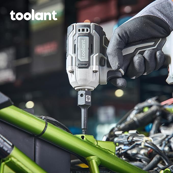 toolant 1/2" drive 19mm impact hex bit socket set 2PCS, Hex Drive, S2 Steel Air Drive Allen Socket set,Impact Grade，Anti-Roll Design