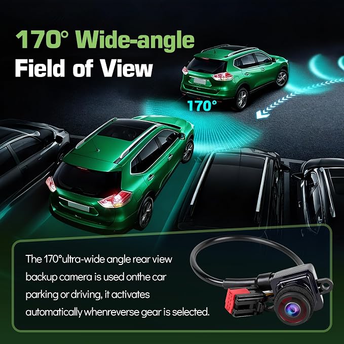 Backup Camera Rear View Parking Assist Camera 170° HD Night Vision for Dodge Charger Chrysler 300 2011 2012 2013 2014 Replaces 56054058AH, 56054058AD, 56054058AE, 56054058AF, 56054058AG