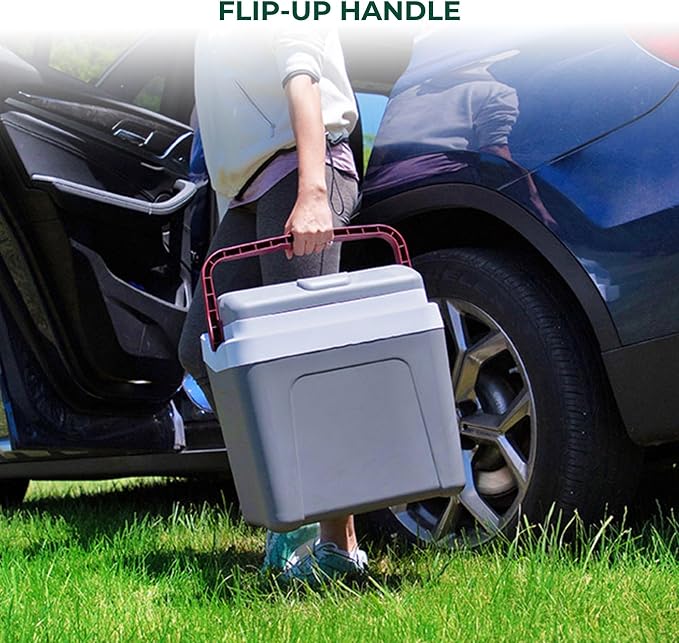 Koolatron 12V Iceless Cooler & Warmer – Portable 26 qt Electric Cooler/Nevera Portátil Eléctrica for Car Truck Camper Boat Hard Sided Mini Fridge for Camping Picnic Travel Lunch Food Drinks Office