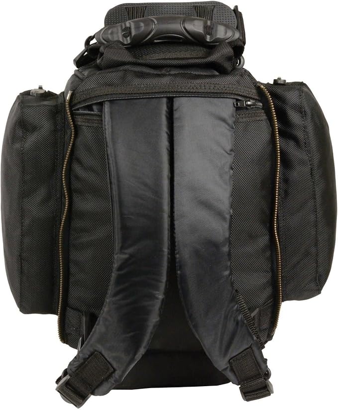 Motorcycle Motorbike Extra Large Magnetic Tank Bag Nylon Back Pack Black New