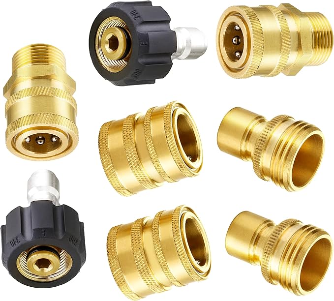 M MINGLE Mini Foam Cannon and Ultimate Pressure Washer Adapter Set