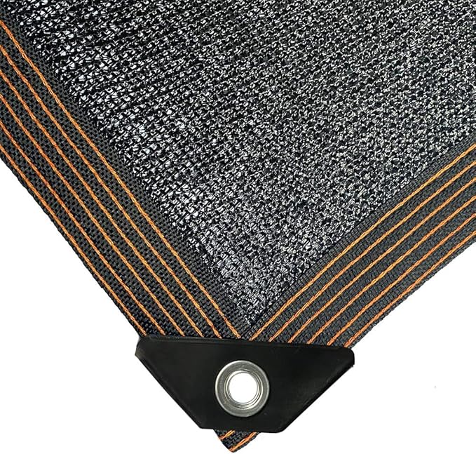 winemana 70% Black Shade Cloth, 10 x 12 FT Durable Mesh Tarp with Grommets, Resistant Garden Sun Shade Netting with Taped Edge for Plant Cover, Greenhouse, Patio, Tomatoes, Chicken Coop, Barn Kennel