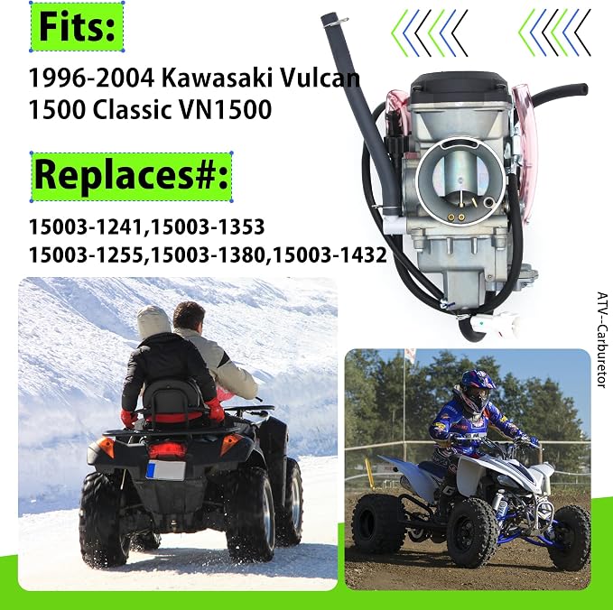 Carburetor Fit for Kawasaki Vulcan 1500 VN1500 Classic 1996-2004 Repalces# 15003-1241,With throttle Position Sensor TPS