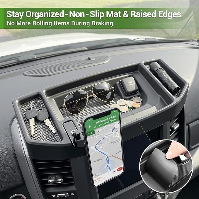 5" 8.4" Screen Magnetic Phone Mount Holder for 2019-2026 Dodge Ram 1500 2500 3500 w/12V Outlet Part Magnet Dash Cell Phone Cradles Adjustable Phone Stand Accessories for 2019+ RAM 1500-3500
