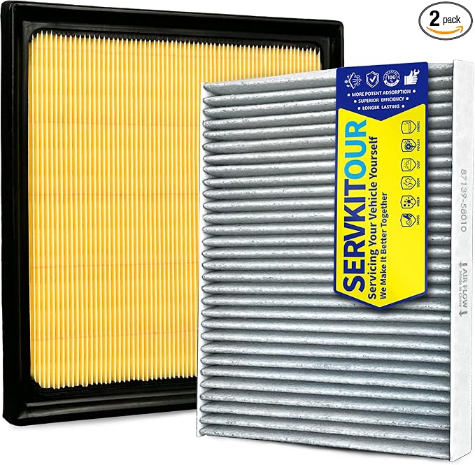 Cabin and Engine Air Filter Set for Crosstrek (2018-2024), for Outback/Legacy (2020-2025), for Ascent (2019-2026), for Impreza (2017-2026), for XV (2018-22), Replace 8713958010, 16546AA16A