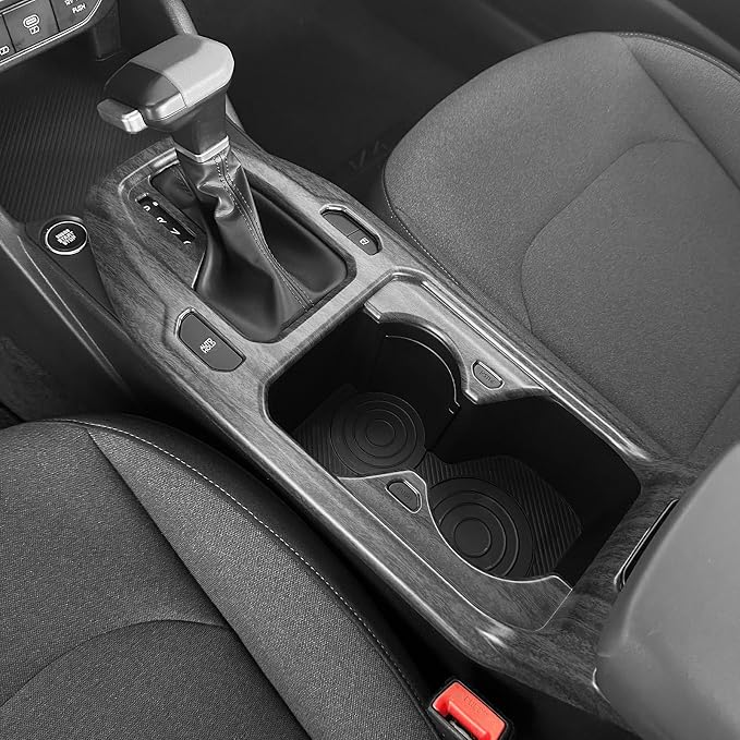 Gear Shift Panel Cover Trim Compatible with Kia K4 2025-2026 Accessories (Wood Grain)