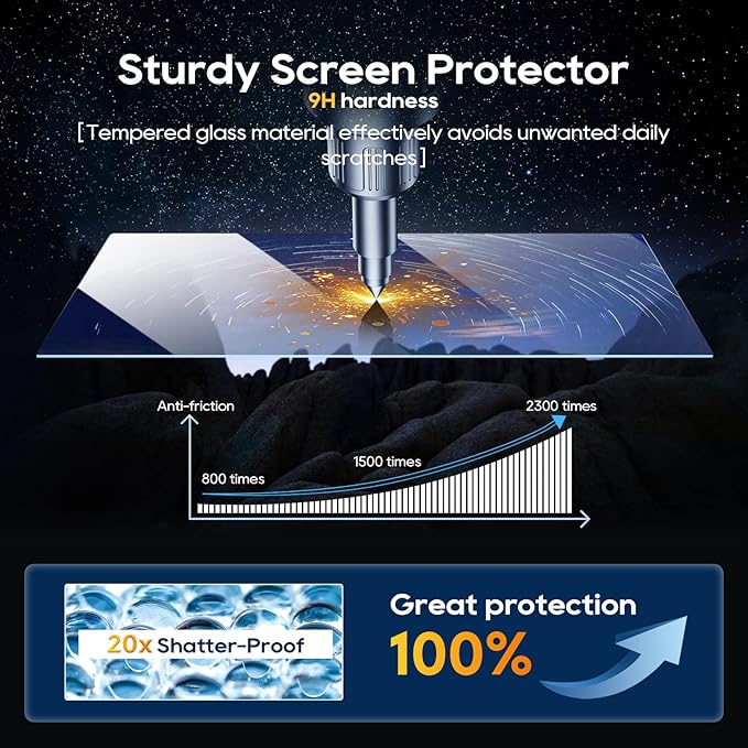 LFOTPP Fit for D*odge Ram 1500 2500 3500 2013-2018 2019 2020 Uconnect Tempered Glass Protector Special for 8.4 Inch in-Dash Center Navigation Display Screen 2 Pack