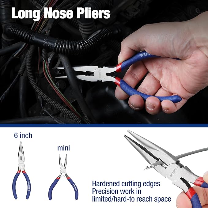 7-piece WORKPRO Pliers Set & WORKPRO 2-Piece Mini Pliers Set