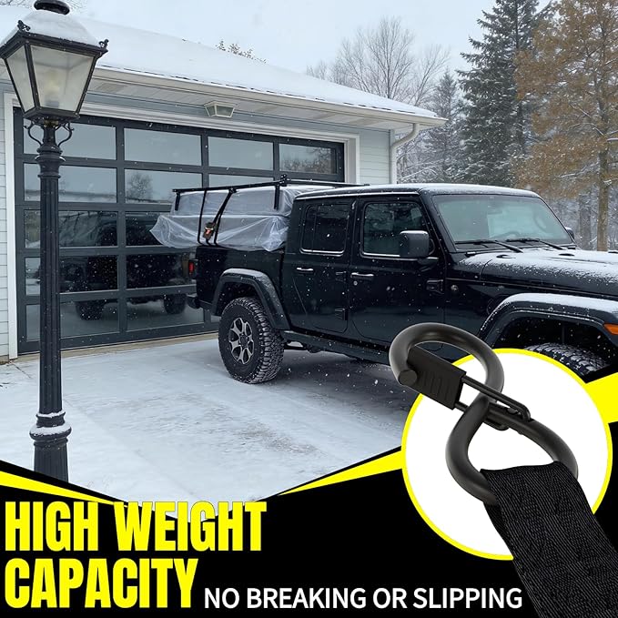 Retractable Ratchet Straps 1'' x 12ft Tie Downs Automatic Retractable Ratchet Straps 1760lb Break Strength for Trailer,Motorcycle,Scooter,Pickup Truck,UTV,Kayak (Black Red,2 Pack)