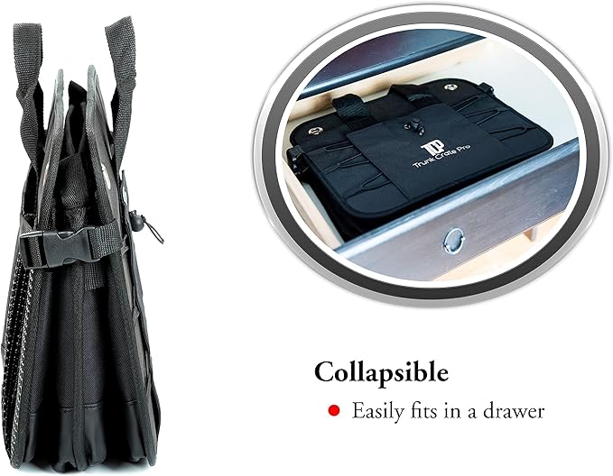 TRUNKCRATEPRO Save 13 per cent off bundle 2 regular trunk organizers (black, blue)