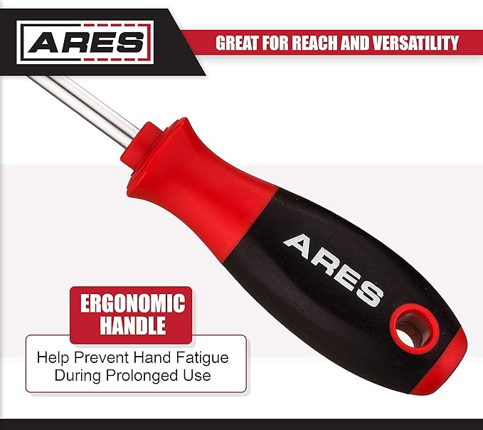 ARES 70246-4-Piece Hook and Pick Set - Includes a Large Straight Pick, 90 Degree Pick, Combination Pick and a Hook Pick - Chrome Vanadium Steel Shafts - Easily Remove Hoses, Gaskets and More