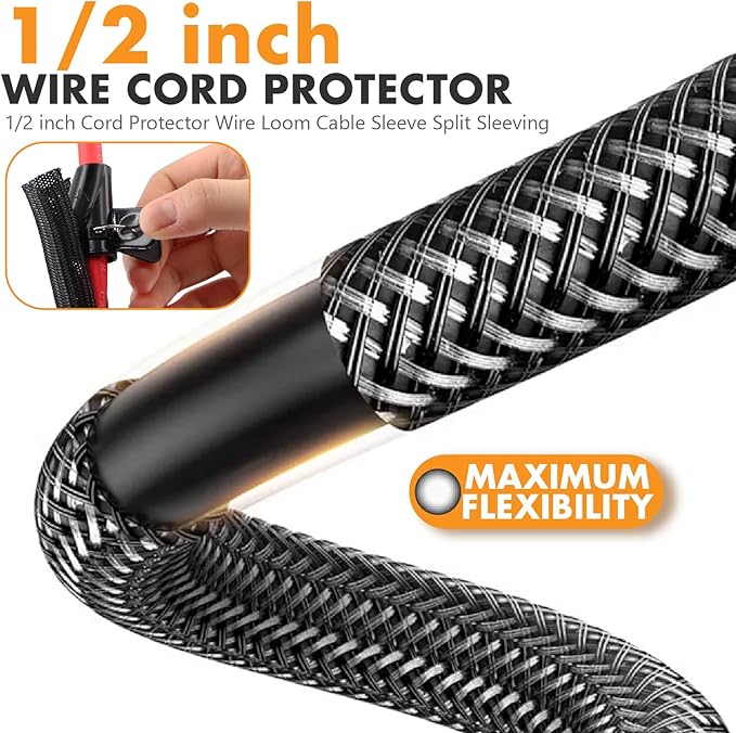 4 Gauge Wire All-in-One Kit | with ANL Fuse, Wire Loom, Lugs, Heat Shrink | Complete Power & Ground Cable for Car Audio, Solar, RV & Marine Applications