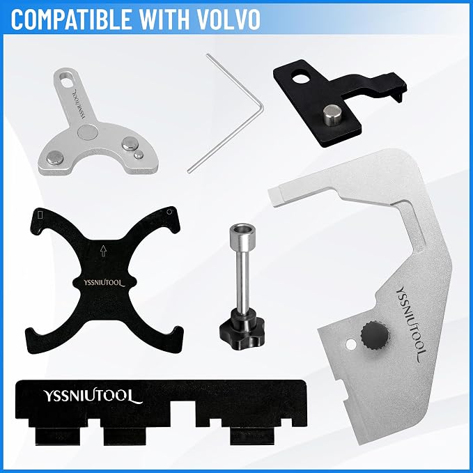 13PC Engine Camshaft Timing Locking Tool Kit Flywheel Locking Tool 303-393, Compatible with Ford 1.5 1.6 Focus Fiesta Mazada Fusion VCT Ecoboost, Volvo 1.5T 1.6T 2.0T Jaguar Land Rover Evoque 2.0T